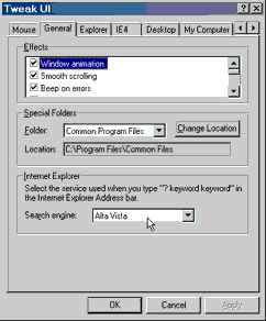 Control Panel - Tweak UI - General - Internet Explorer